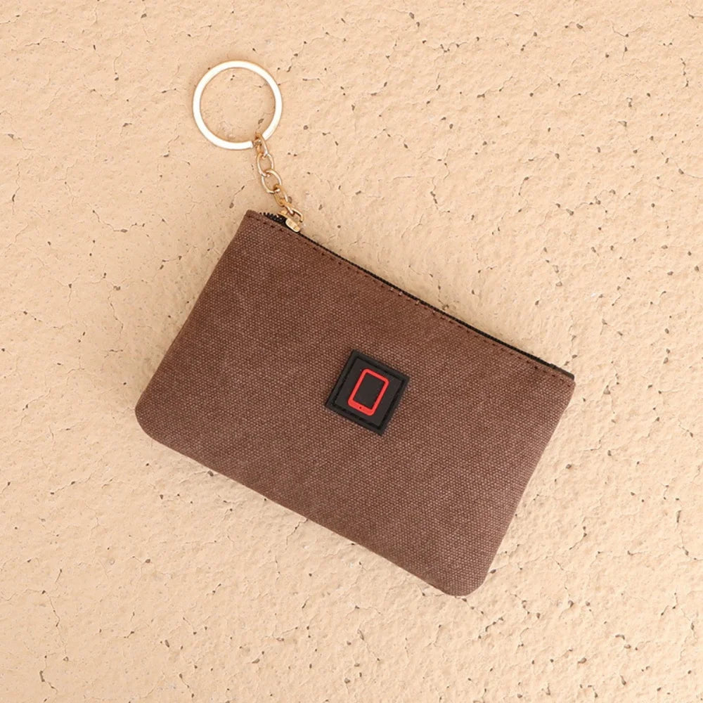Nora Retro Canvas Portemonnee, Compact & Ruimte Voor Pasjes