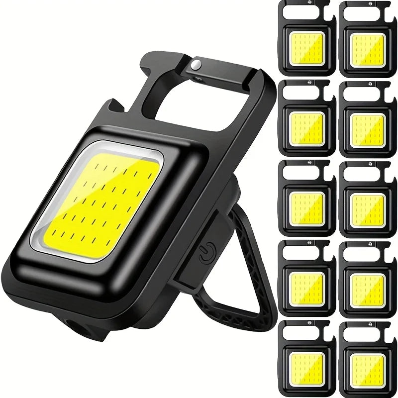 Compacte COB Sleutelhangerlamp, Oplaadbaar via USB-C & Sterke Magneet