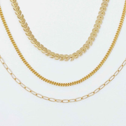 Lily Driedelige Enkelbandjes Set, Gelaagde Look & Verstelbare Lengte