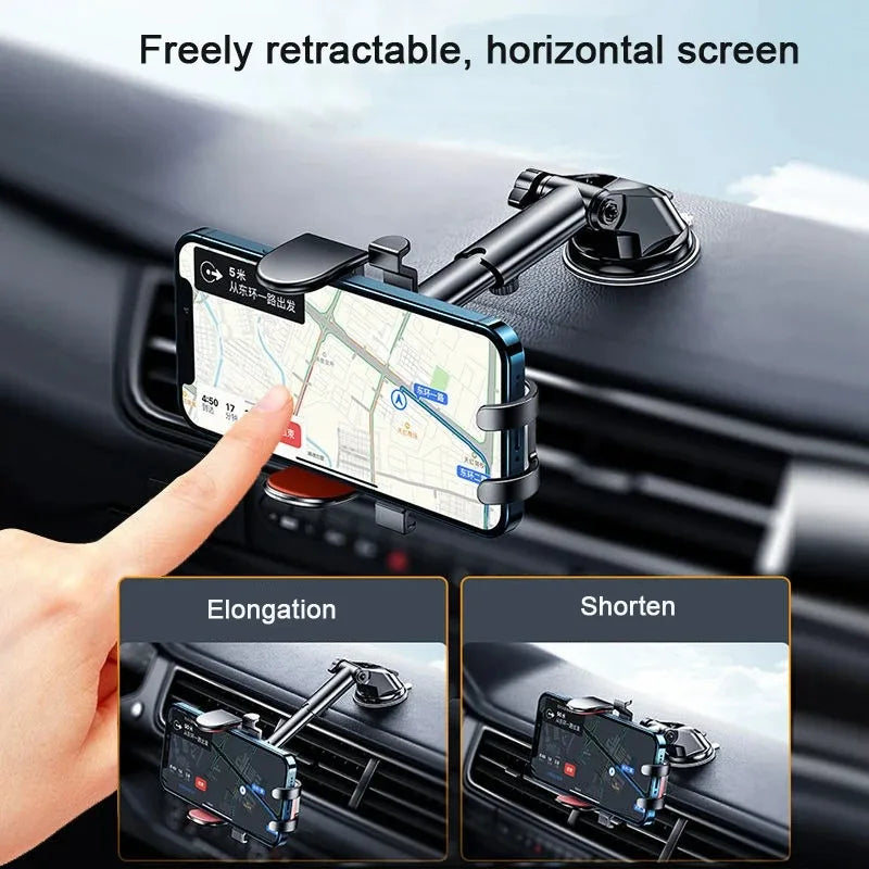 Universele Telefoonhouder Auto, Ventilatie Of Zuignap & 360° Draaibaar