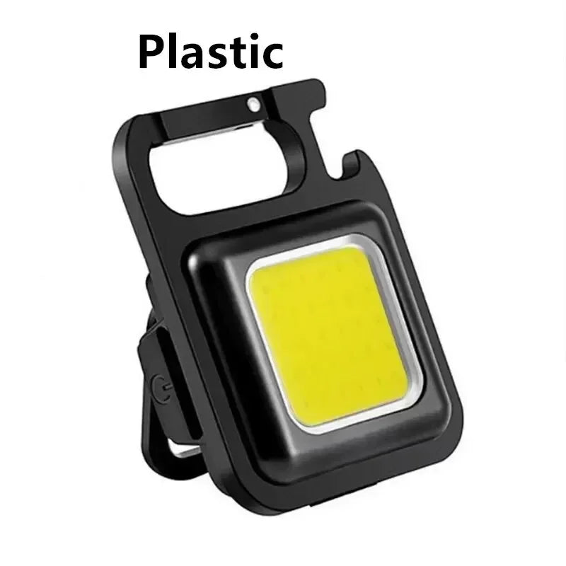Compacte COB Sleutelhangerlamp, Oplaadbaar via USB-C & Sterke Magneet