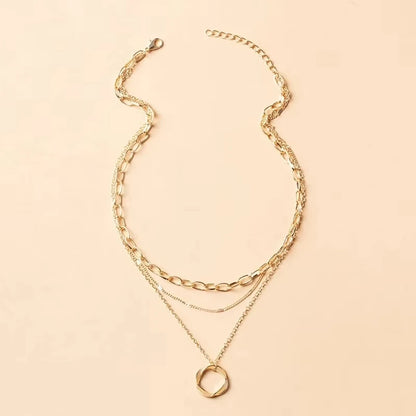 Stella Meerlaagse Bedelketting, Zirkonia Steentjes & Vintage Uitstraling