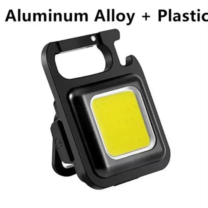 Compacte COB Sleutelhangerlamp, Oplaadbaar via USB-C & Sterke Magneet