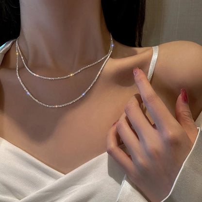 Sophie Korte Ketting met Steentje, Subtiele Fonkeling & Licht Draagcomfort