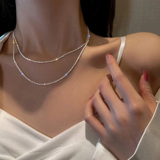 Sophie Korte Ketting met Steentje, Subtiele Fonkeling & Licht Draagcomfort