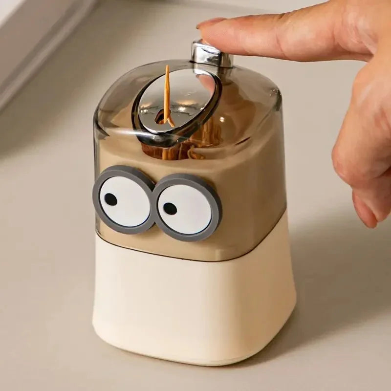 Automatische Tandenstokerdispenser Met Drukknop, Hygiënisch & Eenvoudig Bijvullen
