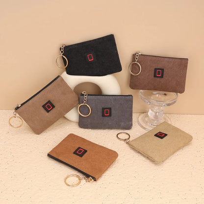 Nora Retro Canvas Portemonnee, Compact & Ruimte Voor Pasjes