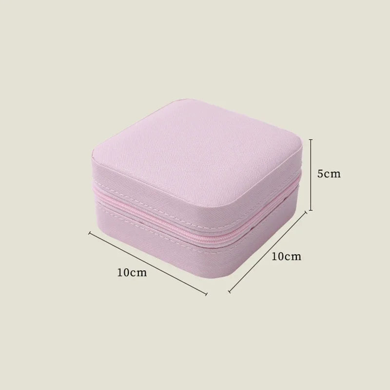 Compact Sieradendoosje voor Onderweg, PU-Leer & Slechts 100 Gram