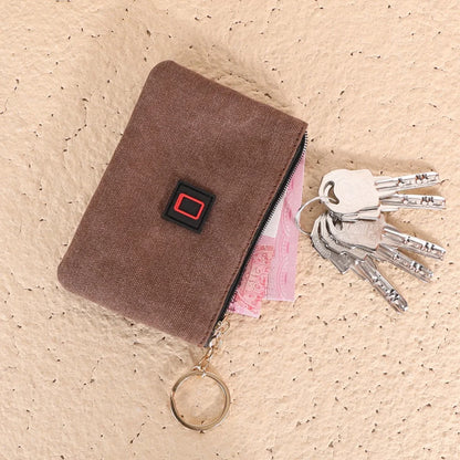 Nora Retro Canvas Portemonnee, Compact & Ruimte Voor Pasjes