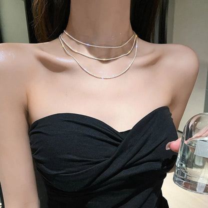 Sophie Korte Ketting met Steentje, Subtiele Fonkeling & Licht Draagcomfort